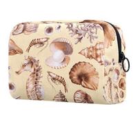 Trousse de maquillage de luxe sous-marine pour femme, trousse de toilette de voyage, grande pochette de maquillage pratique avec fermeture éclair, multicolore, 18.5x7.5x13cm/7.3x3x5.1in, Trousse de