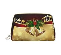 Trousse de maquillage de Noël camel au loin pour voyage, trousse de toilette portable en cuir, trousse de toilette pour homme et femme, blanc, Taille unique
