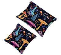 Trousse de maquillage de poche à motif de zèbre aquarelle avec fleurs tropicales, étanche, sans fermeture éclair, mini rangement de voyage portable pour écouteurs et bijoux, multicolore 07, 7.1x5.8