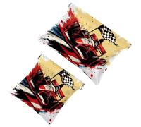 Trousse de maquillage de poche à presser sur le dessus, espace avec planètes, étoiles, motif astrologie, étanche, trousse de maquillage de voyage pour sac à main, mini pochette de maquillage portable