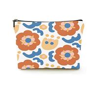 Trousse de Maquillage de qualité supérieure pour Femmes, Sacs à cosmétiques de Voyage en Lin, Fleurs de Style Matisse ludiques, étui à cosmétiques Durable