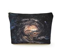Trousse de Maquillage de qualité supérieure pour Femmes, Sacs à cosmétiques de Voyage en Lin, Galaxie Spirale Incroyablement Belle, étui à cosmétiques Durable
