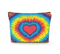 Trousse de Maquillage de qualité supérieure pour Femmes, Sacs à cosmétiques de Voyage en Lin, Teinture de Cravate Arc-en-Ciel, étui à cosmétiques Durable