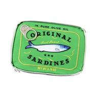 Trousse de maquillage de style sardines en conserve - Trousse de toilette créative de voyage - Trousse de toilette mignonne pour femme, Vert, 1