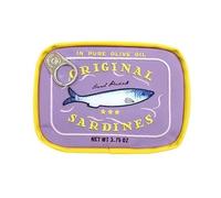 Trousse de maquillage de style sardines en conserve - Trousse de toilette créative de voyage - Trousse de toilette mignonne pour femme, violet, 1