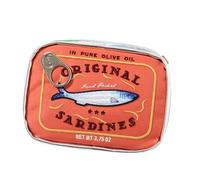 Trousse de maquillage de style sardines en conserve - Trousse de toilette créative de voyage - Trousse de toilette mignonne pour femme, Orange a, 1