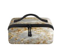 Trousse de maquillage de voyage 3D - Portable et étanche - Trousse de toilette plate ouverte - Pour homme et femme