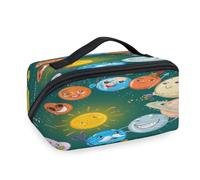 Trousse de maquillage de voyage à énergie solaire pour femmes, hommes, filles, garçons, trousse de toilette portable pour articles de toilette cosmétiques, trousse de douche