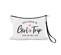 Trousse de maquillage de voyage amusante pour filles, femmes, hommes, adolescents, trousse de toilette portable avec dragonne anti-perte, Sac Trave 1-3