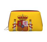 Trousse de maquillage de voyage avec drapeau de l'État du Wyoming pour un usage quotidien et voyage d'affaires, Drapeau espagn, One Size, Classique