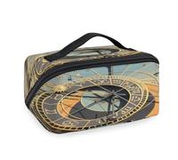 Trousse de maquillage de voyage avec impression astronomique pour femmes, hommes, filles, garçons, trousse de toilette portable pour articles de toilette cosmétiques, trousse de douche