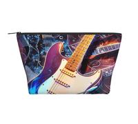 Trousse de maquillage de voyage avec imprimé d'animaux Otomi mexicains - Grande capacité - Pochette de maquillage portable pour le lavage, la chambre à coucher, Magic Electric Guitar Music, One Size