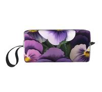 Trousse de maquillage de voyage avec imprimé de pensées - Trousse de maquillage portable pour femme, blanc, Taille unique, Trousse de maquillage