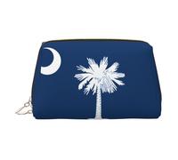 Trousse de maquillage de voyage avec imprimé drapeau du Sri Lanka pour un usage quotidien et voyage d'affaires, Drapeau de la Caroline du Sud, One Size, Classique
