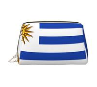 Trousse de maquillage de voyage avec imprimé drapeau français pour un usage quotidien et voyage d'affaires, Drapeau de l'Uruguay, One Size, Classique