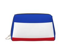 Trousse de maquillage de voyage avec imprimé drapeau français pour un usage quotidien et voyage d'affaires, Drapeau du canton du Schleswig-Holstein, One Size, Classique