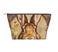 Trousse de maquillage de voyage avec imprimé éléphant et cochon - Grande capacité - Pochette de maquillage portable pour le lavage, la chambre à coucher, Rosace lapin., One Size, Organiseur de sac