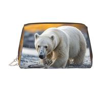 Trousse de maquillage de voyage avec imprimé graffiti aléatoire pour un usage quotidien et voyage d'affaires, Pêche à l'ours polaire, One Size, Classique