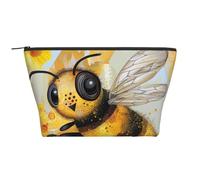 Trousse de maquillage de voyage avec imprimé Merry Christmas - Grande capacité - Pochette de maquillage portable pour le lavage, la chambre à coucher, Art abeille miel, One Size, Organiseur de sac