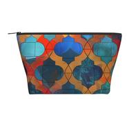 Trousse de maquillage de voyage avec imprimé poissons tropicaux, corail, monde sous-marin, grande capacité, pochette de maquillage portable pour le lavage, le rangement de la chambre à coucher
