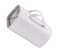 Trousse de maquillage de voyage compacte avec 4 compartiments transparents amovibles, étanche et pliable pour le voyage, organiseur multi-compartiments, blanc, Beauté de masse