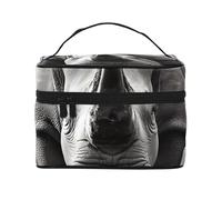 Trousse de maquillage de voyage en Afrique du Sud - Organiseur de toilette portable avec compartiments zippés pour pinceaux, bouteilles et soins de la peau