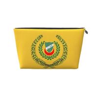 Trousse de maquillage de voyage en cuir avec drapeau du sultan de Kedah - Étanche