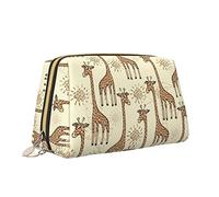 Trousse de Maquillage de Voyage en Forme de Girafe, Motif Animal Mignon, Organiseur pour Accessoires et Articles de Toilette