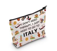 Trousse de maquillage de voyage en Italie - Trousse de toilette pour voyageur - Cadeau de vacances italien - Cadeau pour les amoureux de l'Italie, Thérapie Italie, Sacs cosmétiques