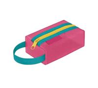 Trousse de maquillage de voyage en nylon léger avec fermeture éclair - Pochettes de rangement pour articles de toilette essentiels - Organiseur de bureau tendance, J