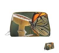 Trousse de maquillage de voyage étanche - Pochette de toilette portable à large ouverture pour poules et ferme - Grande capacité - Pochette de toilette à fermeture éclair pour femme, Papillon