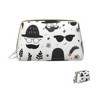 Trousse de maquillage de voyage étanche, pochette de toilette portable large ouverte, belle girafe, organisateur de maquillage, grande capacité, pochette à fermeture éclair, trousse de toilette pour