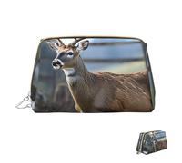 Trousse de maquillage de voyage étanche, pochette de toilette portable large ouverte, étui de rangement de maquillage aigle, grande capacité, pochette à fermeture éclair, trousse de toilette pour