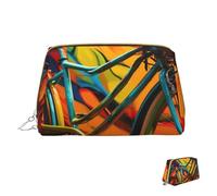 Trousse de maquillage de voyage étanche, pochette de toilette portable large ouverte, pochette colorée pour sucettes, donut, grande capacité, pochette à fermeture éclair, trousse de toilette pour