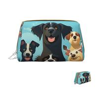 Trousse de maquillage de voyage étanche - Pochette de toilette portable large ouverte - Un requin nage dans la mer - Organiseur de maquillage de grande capacité avec fermeture éclair - Trousse de