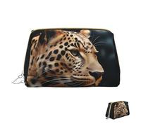 Trousse de maquillage de voyage étanche - Pochette de toilette portable large ouverte - Un requin nage dans la mer - Organiseur de maquillage de grande capacité avec fermeture éclair - Trousse de