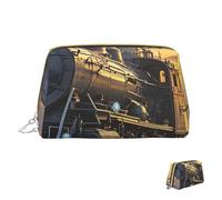 Trousse de maquillage de voyage étanche, pochette de toilette portable large ouverte, Zion National Park, organisateur de maquillage, grande capacité, pochette à fermeture éclair, trousse de toilette