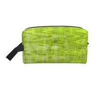 Trousse de Maquillage de Voyage Grande capacité à Motif Abstrait Vert Citron pour Femme