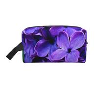 Trousse de Maquillage de Voyage Grande capacité à Motif Fleur Violette pour Femme