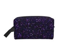 Trousse de Maquillage de Voyage Grande capacité à Paillettes Violet améthyste foncé pour Femme