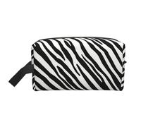 Trousse de Maquillage de Voyage Grande capacité à Rayures zébrées Naturelles pour Femme