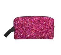 Trousse de Maquillage de Voyage Grande capacité à Texture pailletée et Scintillante pour Femme