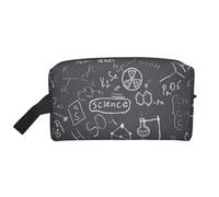 Trousse de Maquillage de Voyage Grande capacité avec Dessin Scientifique Manuscrit imprimé pour Femme