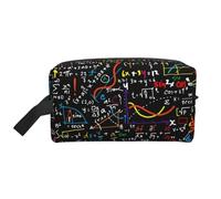 Trousse de Maquillage de Voyage Grande capacité avec Formule mathématique pour Femme