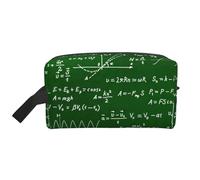 Trousse de Maquillage de Voyage Grande capacité avec formules d'équations mathématiques pour Femme