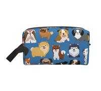 Trousse de Maquillage de Voyage Grande capacité avec Motif de Chiots Mignons pour Femme