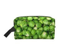 Trousse de Maquillage de Voyage Grande capacité avec Motif de légumes Verts pour Femme