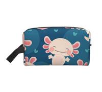 Trousse de Maquillage de Voyage Grande capacité Axolotl Kawaii pour Femme