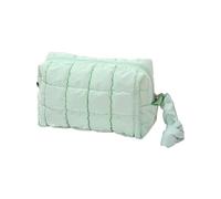 Trousse de maquillage de voyage - Grande capacité, Design matelassé moderne | 20 × 10 × 12 cm Mallette de Rangement en Coton Doux Épais Support Cosmétique Protecteur Articles de Toilette Portable