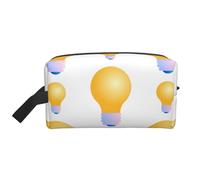 Trousse de Maquillage de Voyage Grande capacité Golden Lightbulbs pour Femme